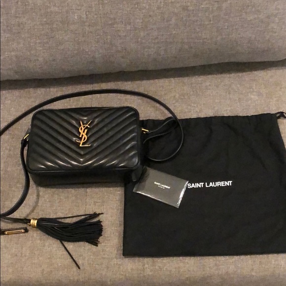 Saint Laurent Handbags - Saint Laurent Calfskin Matelasse Lou Camera bag